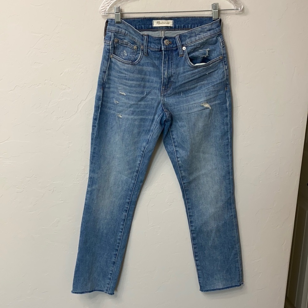 Madewell the slim boy jean size 24. Distressed.